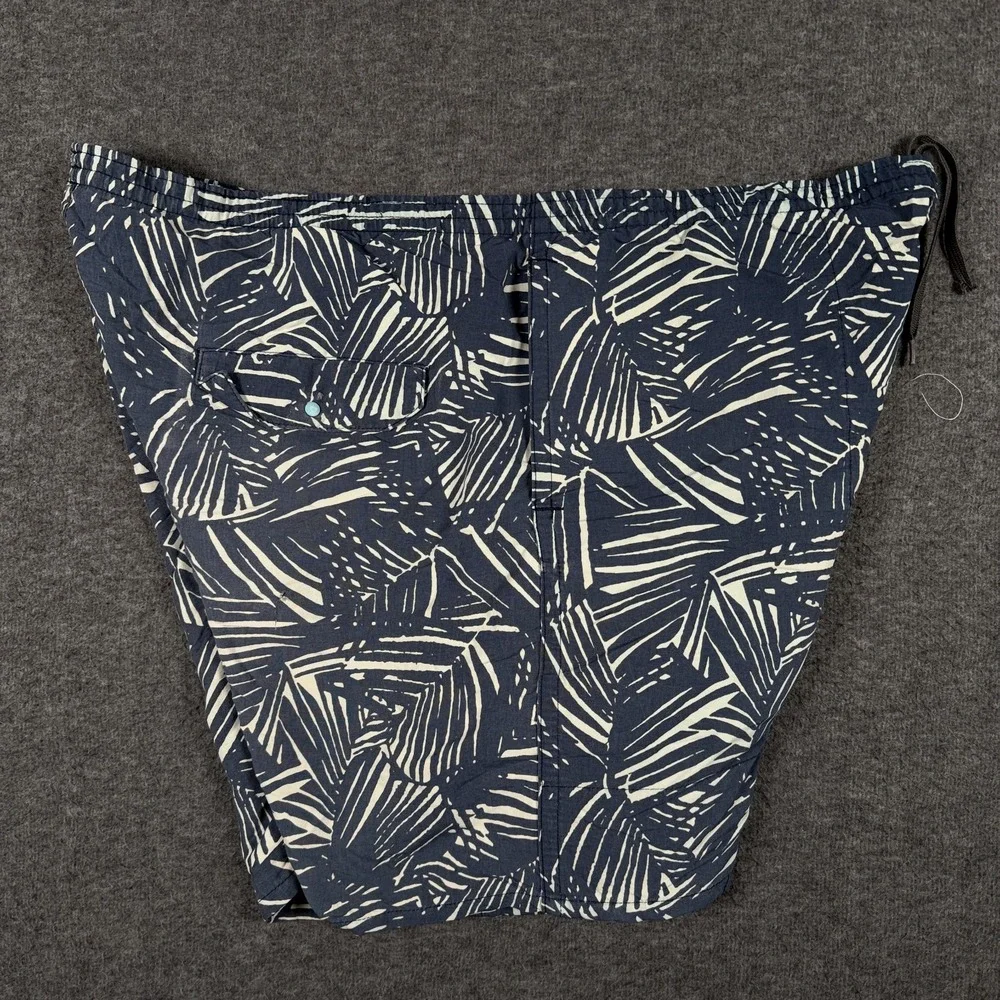 Patagonia Mens Large Blue Rain Fern Baggies Lined Swim Trunks Shorts 58034